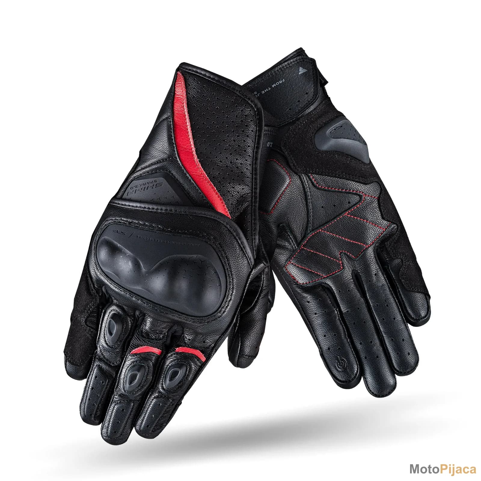 SHIMA KOZNE MOTO RUKAVICE SPARK 2.0 CRVENE - DD MOTO