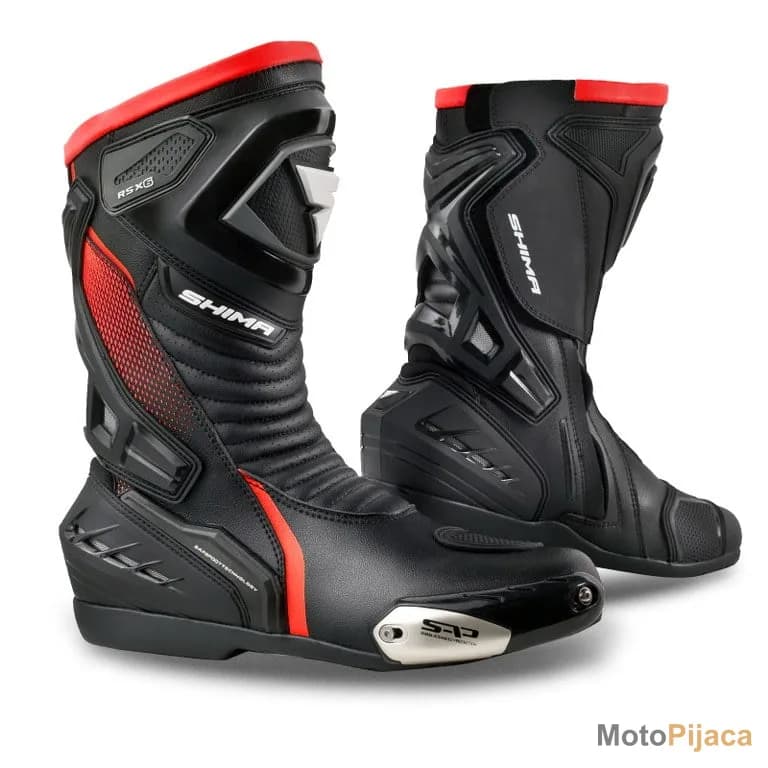 SHIMA KOZNE MOTO CIZME RSX-6 CRVENE - DD MOTO