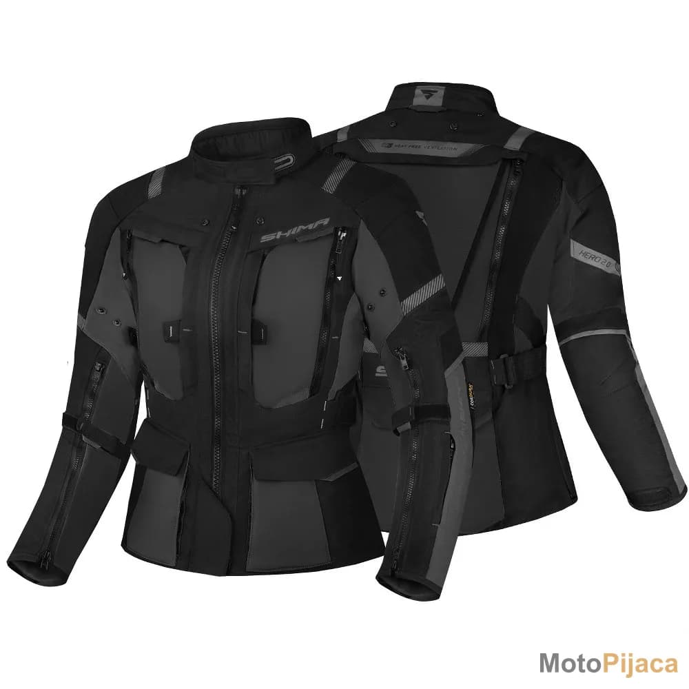 SHIMA ZENSKA MOTO JAKNA HERO 2.0 CRNA - DD MOTO