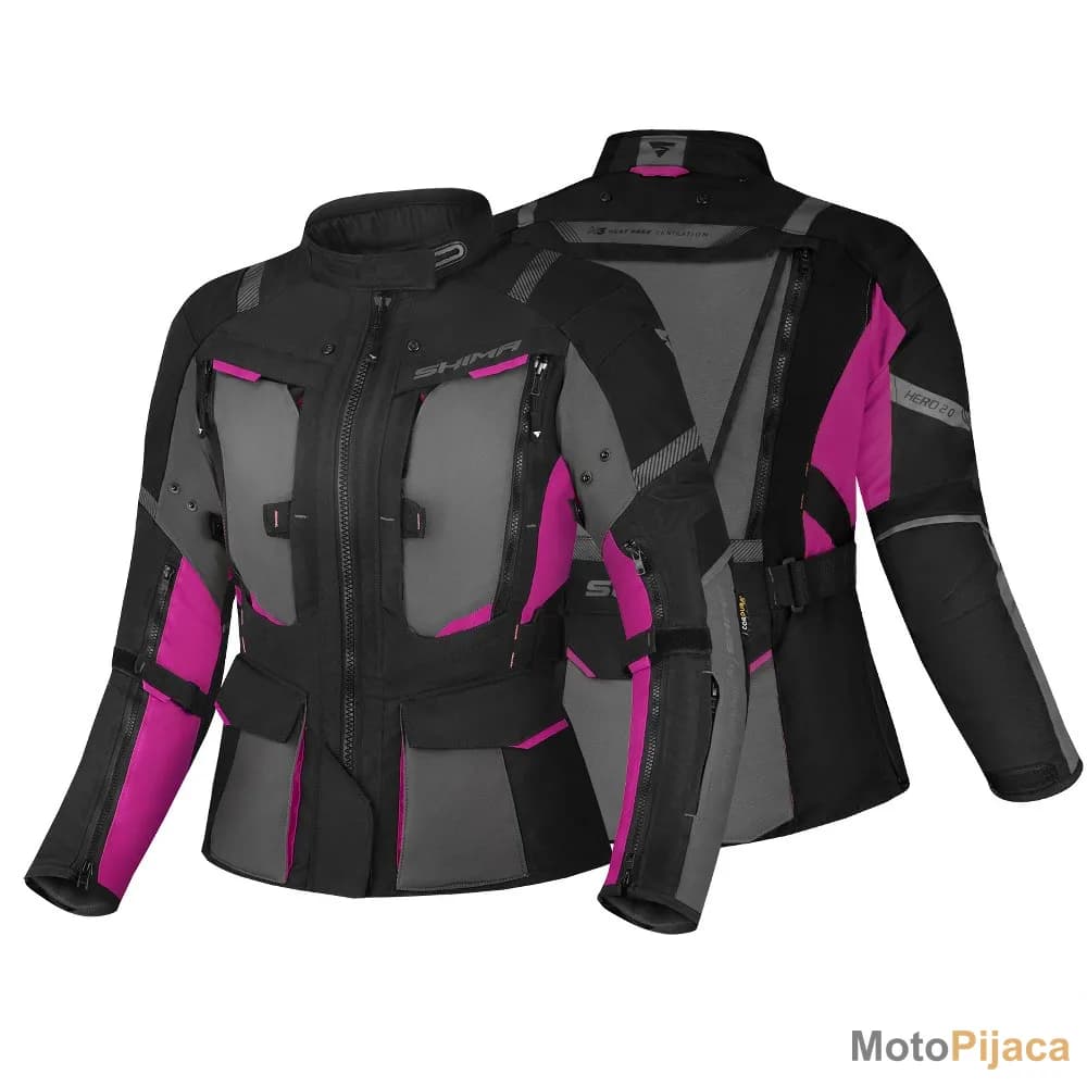 SHIMA ZENSKA MOTO JAKNA HERO 2.0 PINK - DD MOTO