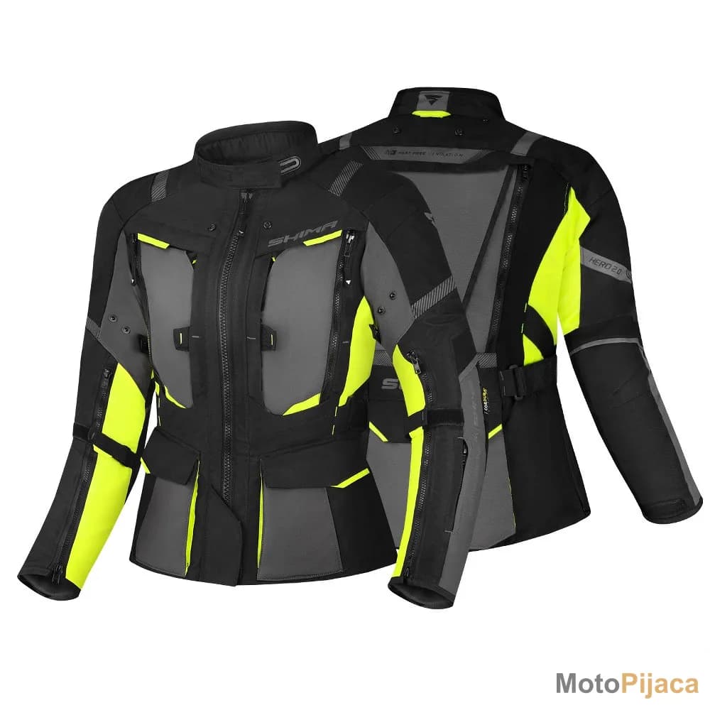 SHIMA ZENSKA MOTO JAKNA HERO 2.0 FLUO - DD MOTO