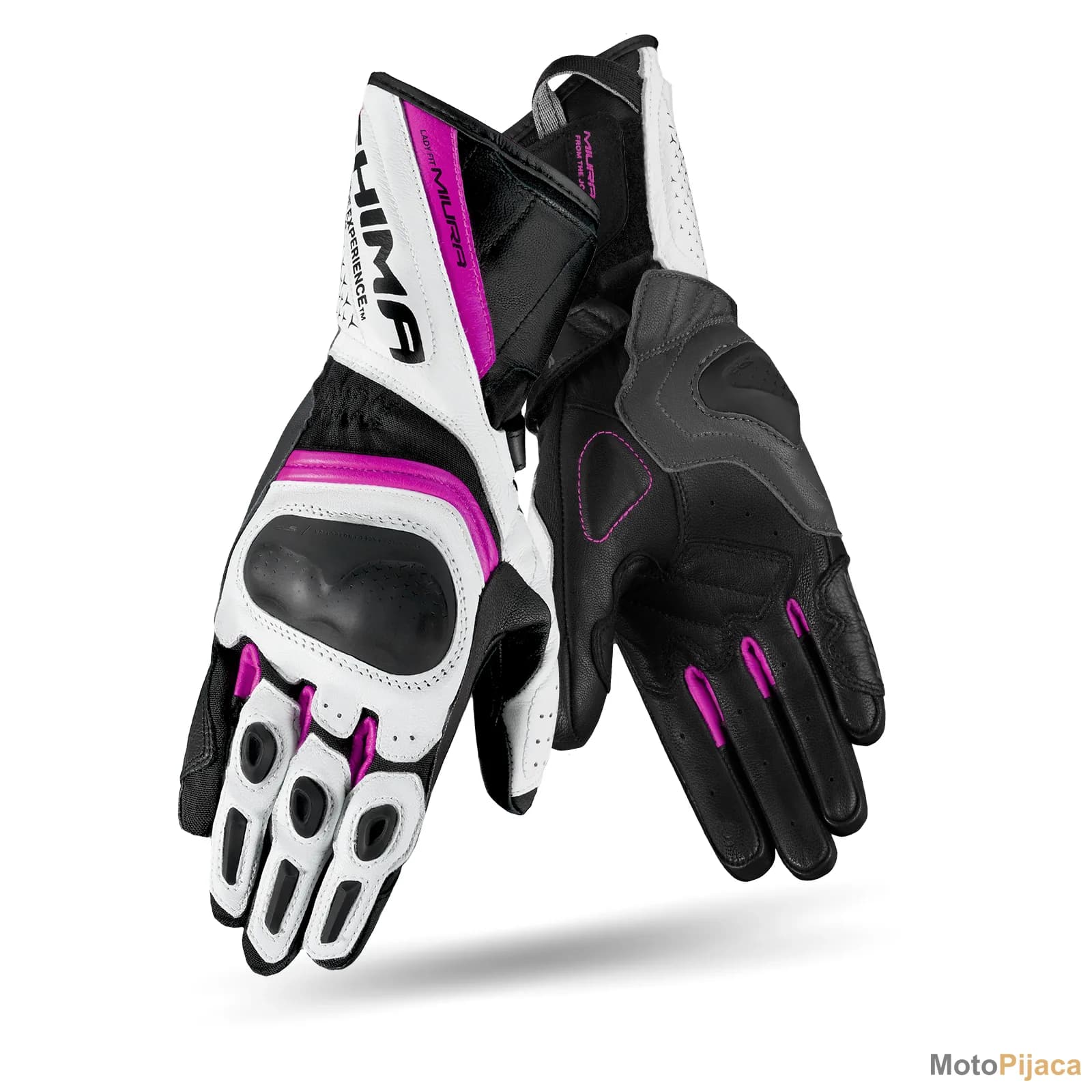 SHIMA KOZNE ZENSKE MOTO RUKAVICE MIURA PINK - DD MOTO