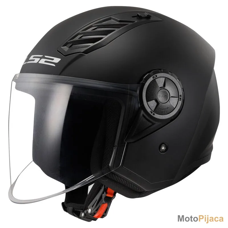 LS2 KACIGA JET OF616 AIRFLOW II MAT CRNA - DD MOTO