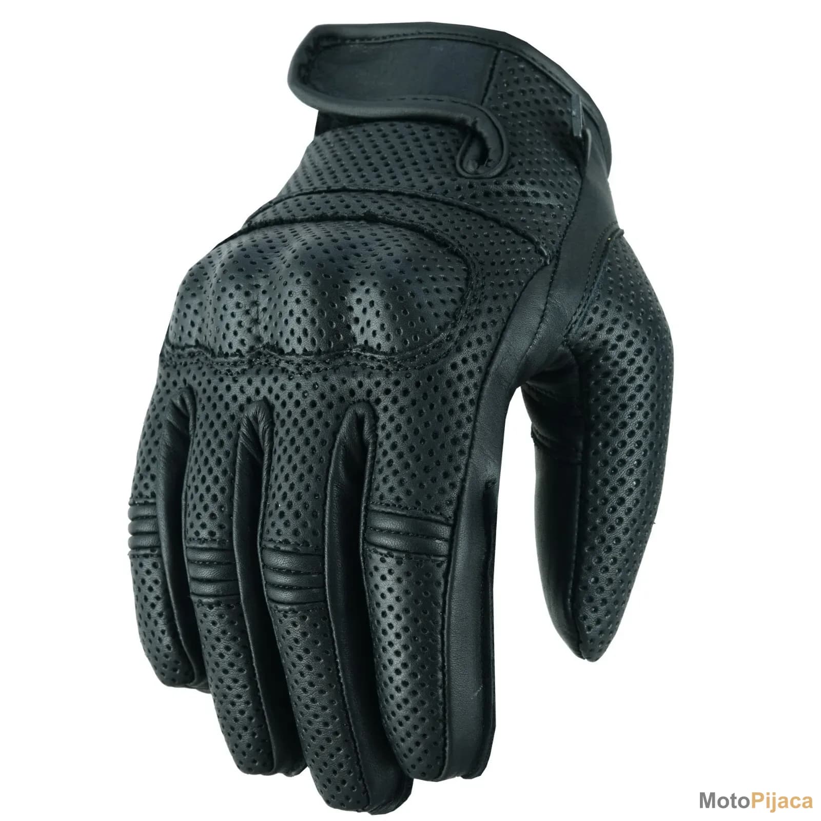 BOS KOZNE MOTO RUKAVICE 6034 CRNE - DD MOTO