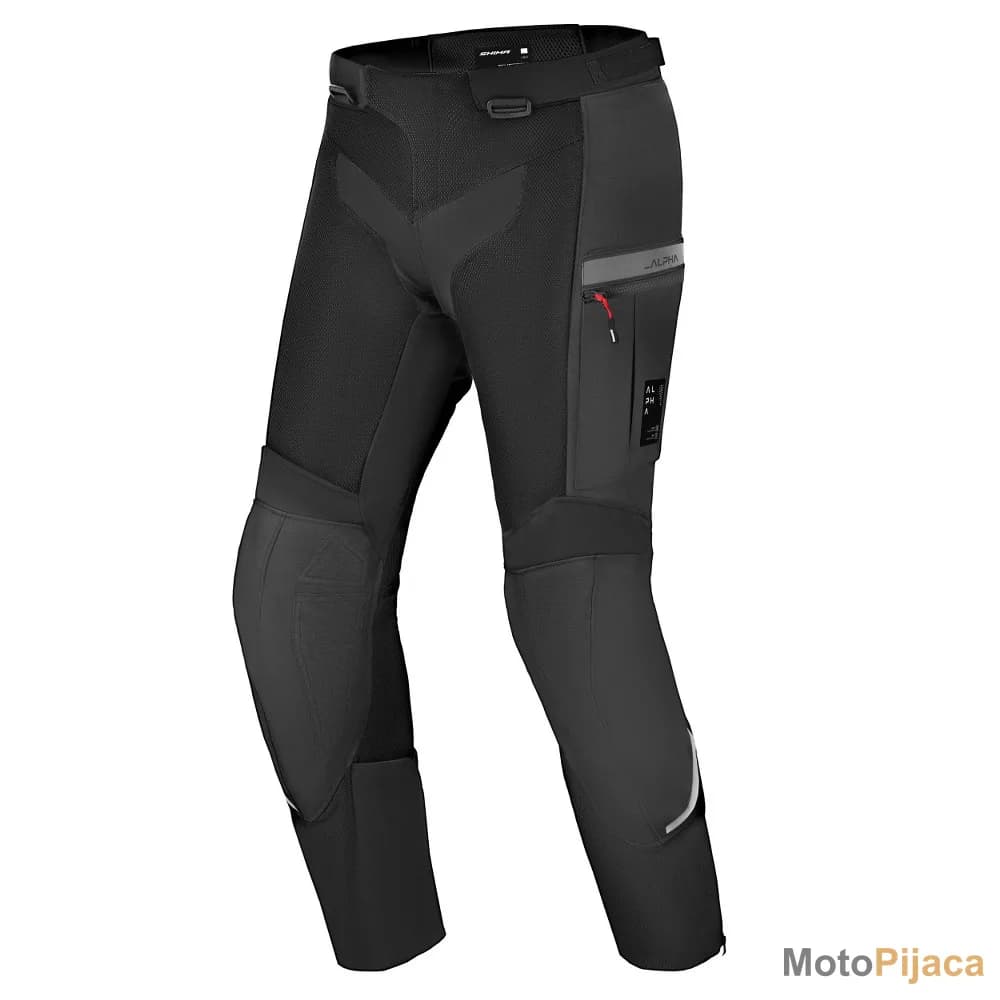 SHIMA MOTO PANTALONE ALPHA CRNE - DD MOTO