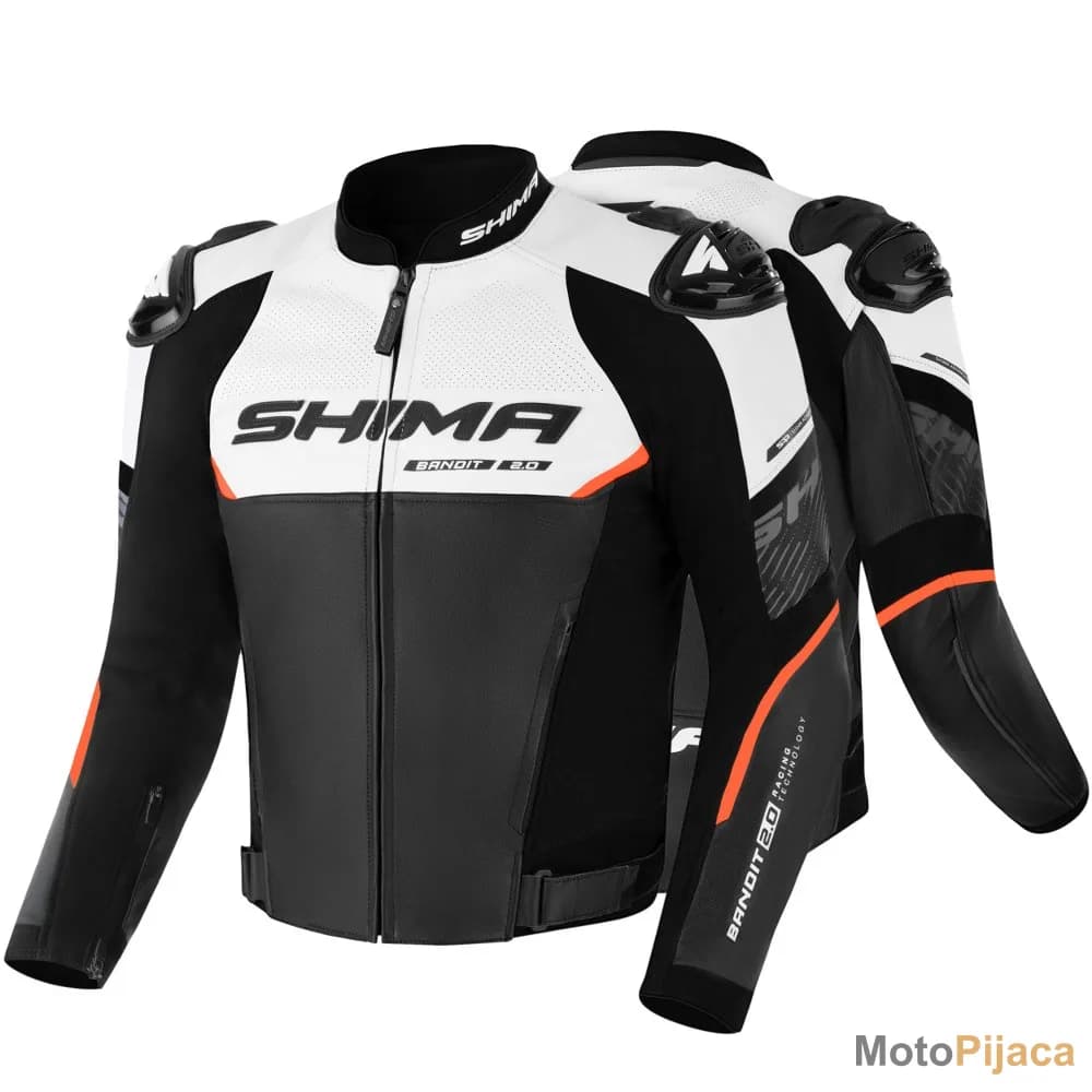 SHIMA KOZNA MOTO JAKNA BANDIT 2.0 CRVENA - DD MOTO