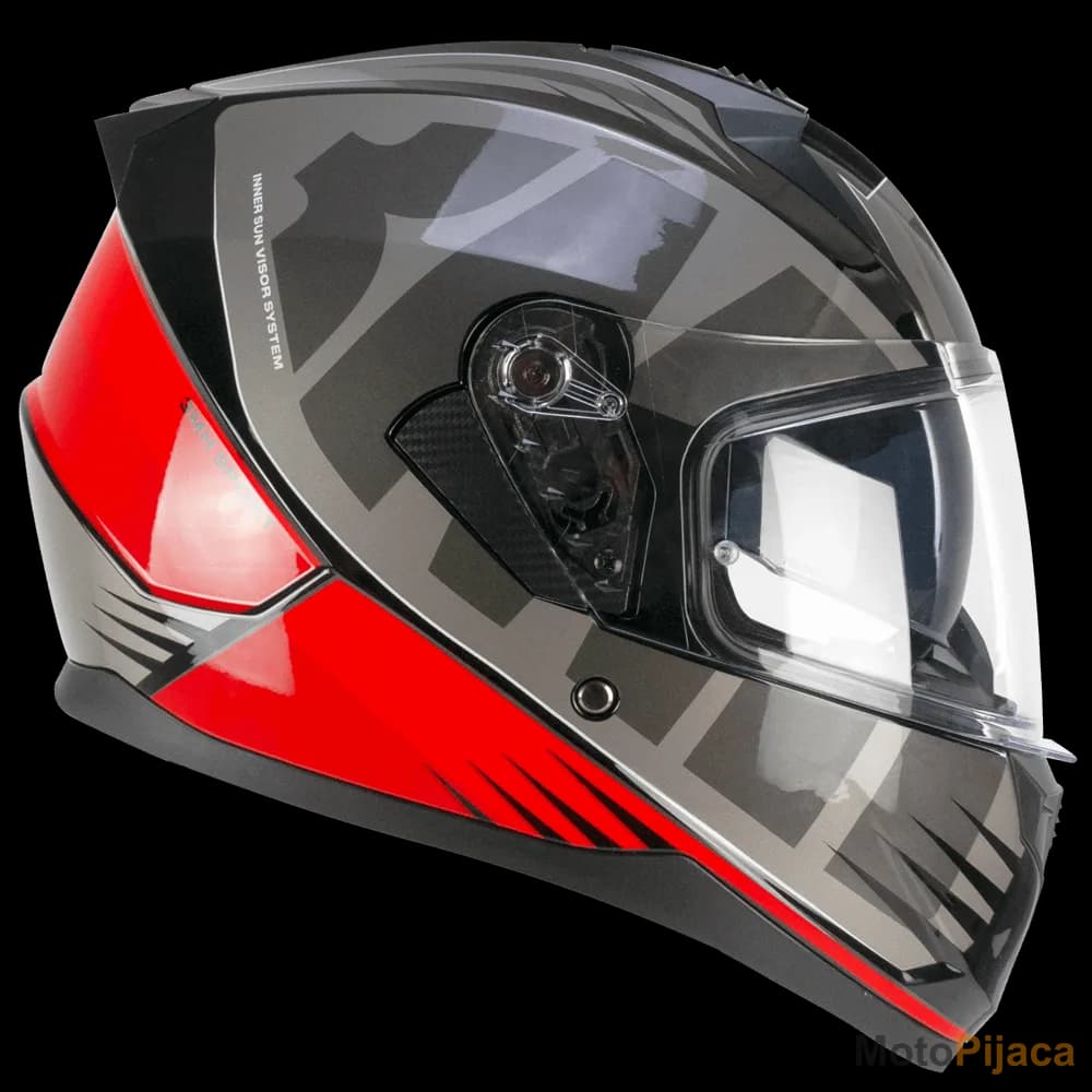 SKA-P KACIGA 3MHG SPEEDER SPORT ALV-85 CRNO CRVENA - DD MOTO