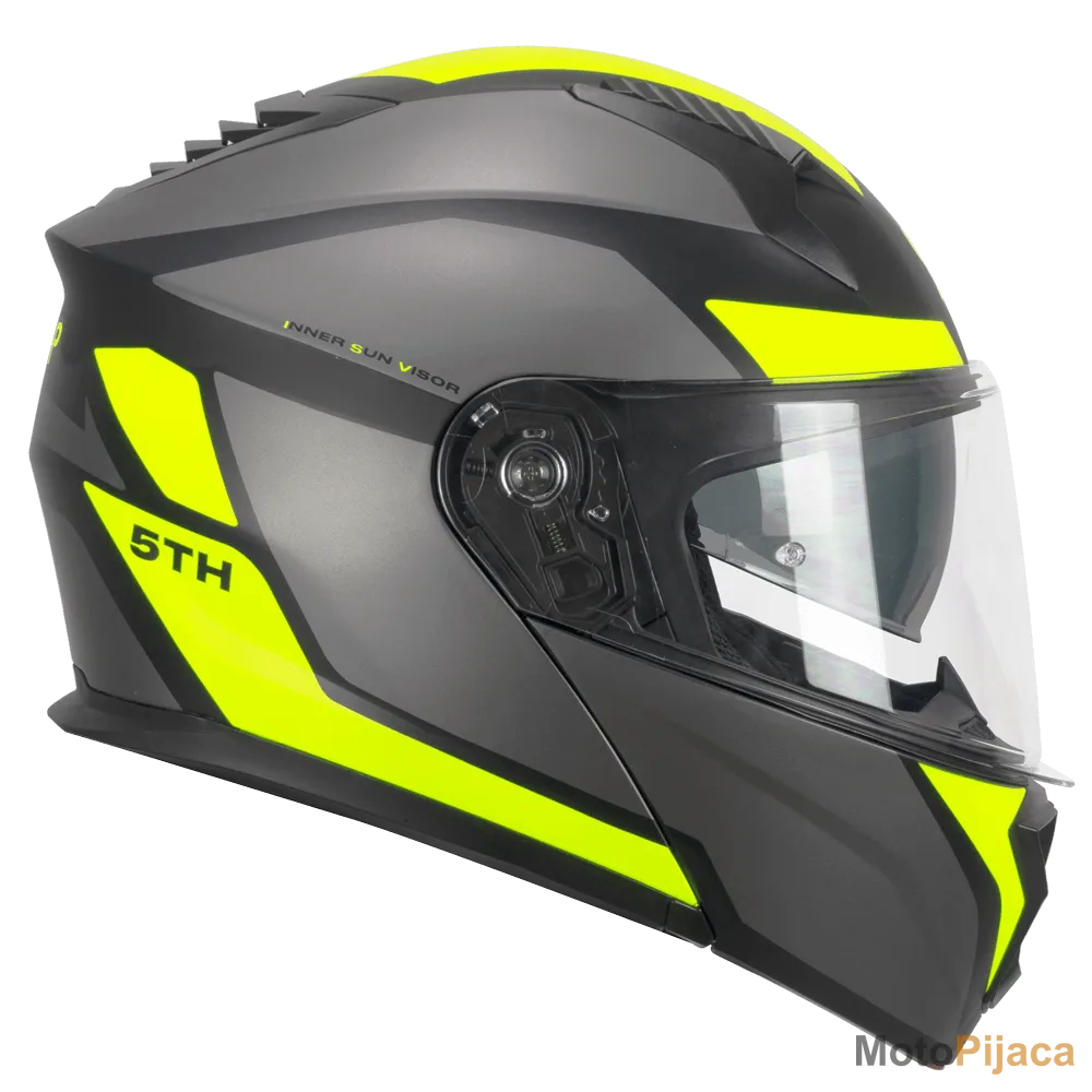 SKA-P KACIGA 5THG FALCON SPORT ALV-19 CRNO ZUTA - DD MOTO