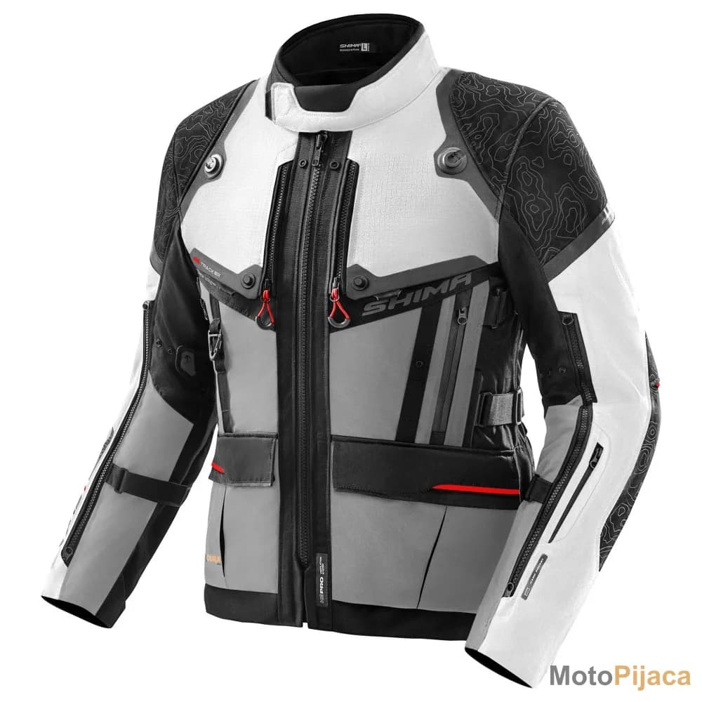 SHIMA MOTO JAKNA TRACKER SVETLO SIVA - DD MOTO