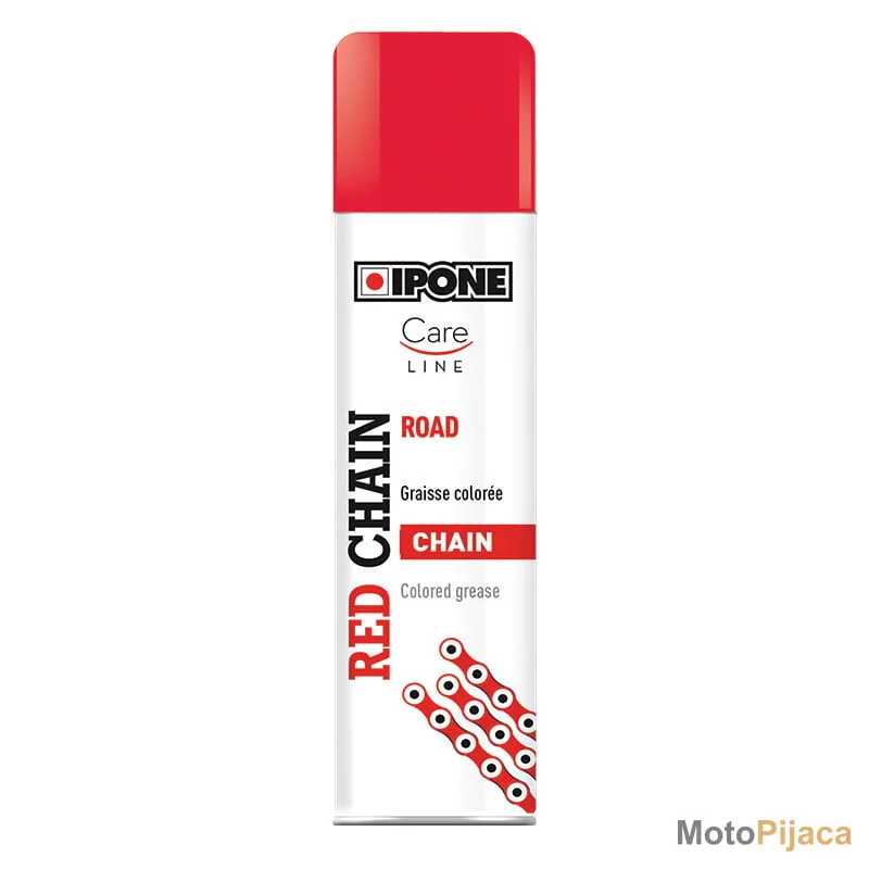 IPONE CHAIN CRVENI SPREJ ZA PODMAZIVANJE LANCA 250ML - DD MOTO