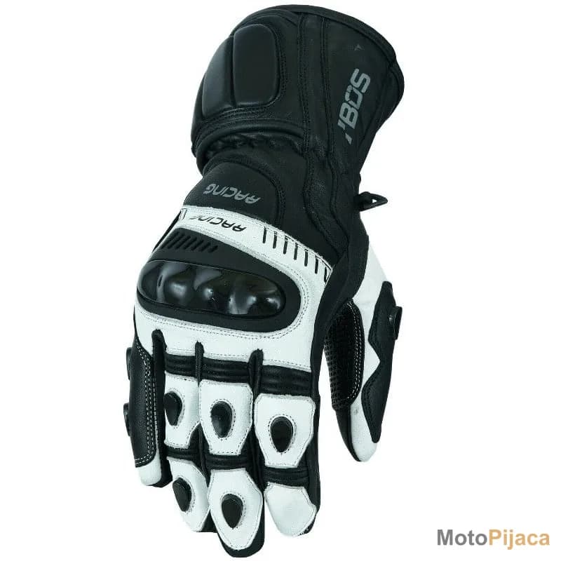 BOS MOTO RUKAVICE 6028 RACER BELE - DD MOTO