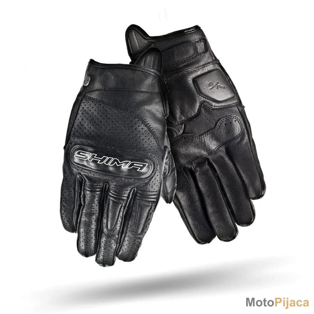 SHIMA KOZNE MOTO RUKAVICE CALIBER MUSKE CRNE - DD MOTO