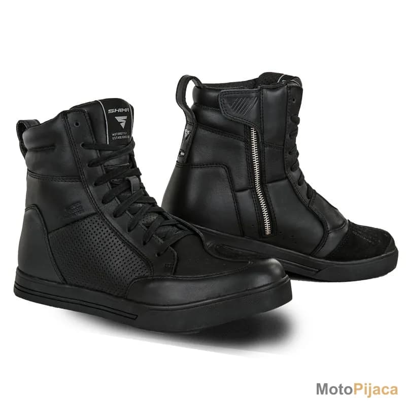 BLAKE KOZNE MOTO PATIKE MUSKE CRNE - DD MOTO