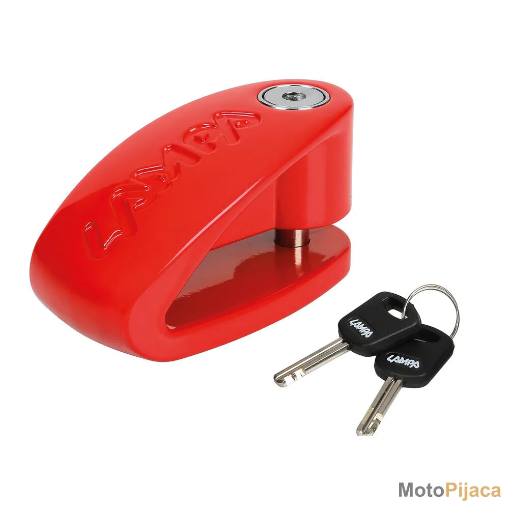 LAMPA STONE XL BRAVA DISK LOCK – Ø 10mm – CRVENA 90591 - DD MOTO