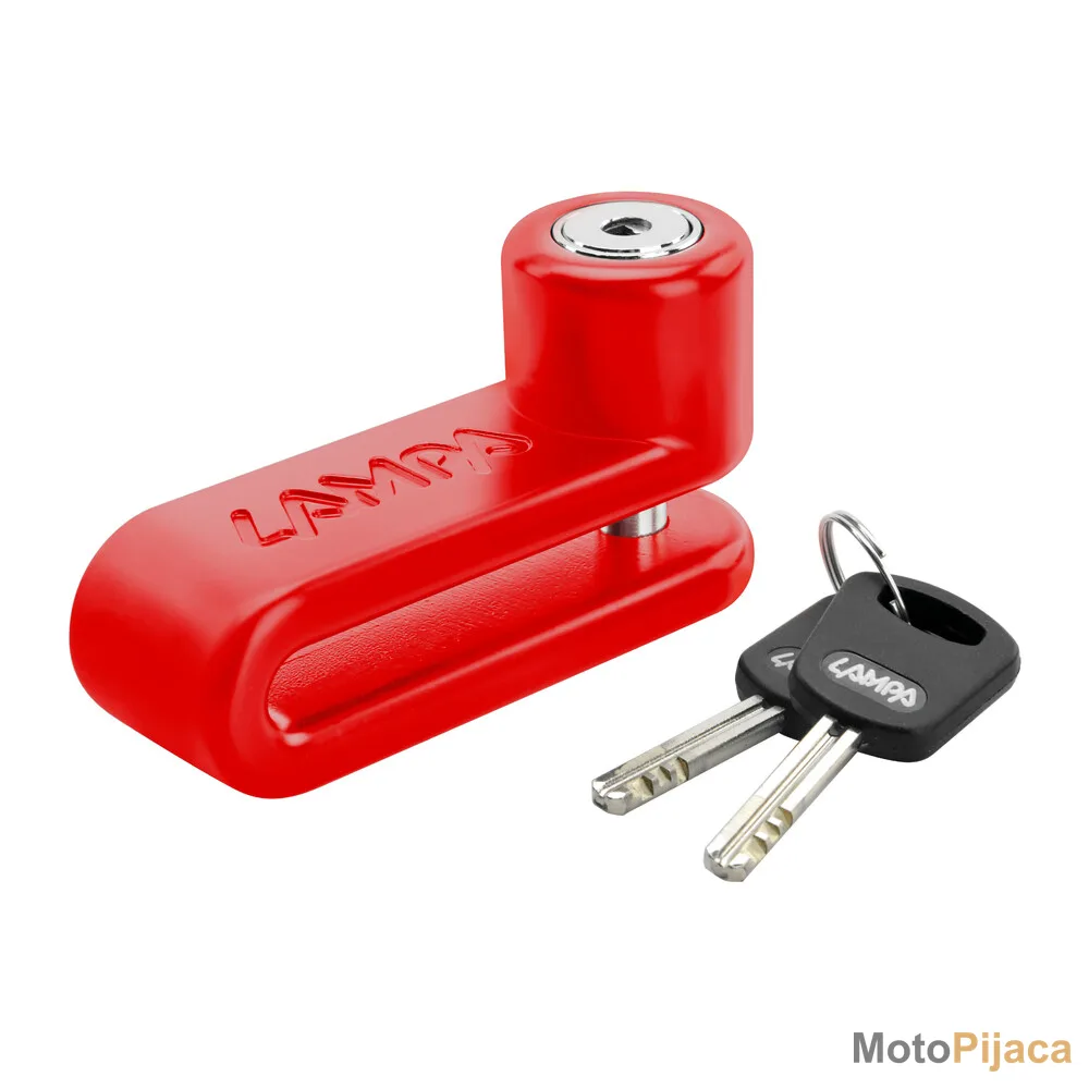 LAMPA PINCH XL BRAVA DISK LOCK – Ø 10mm – CRVENI 91566 - DD MOTO