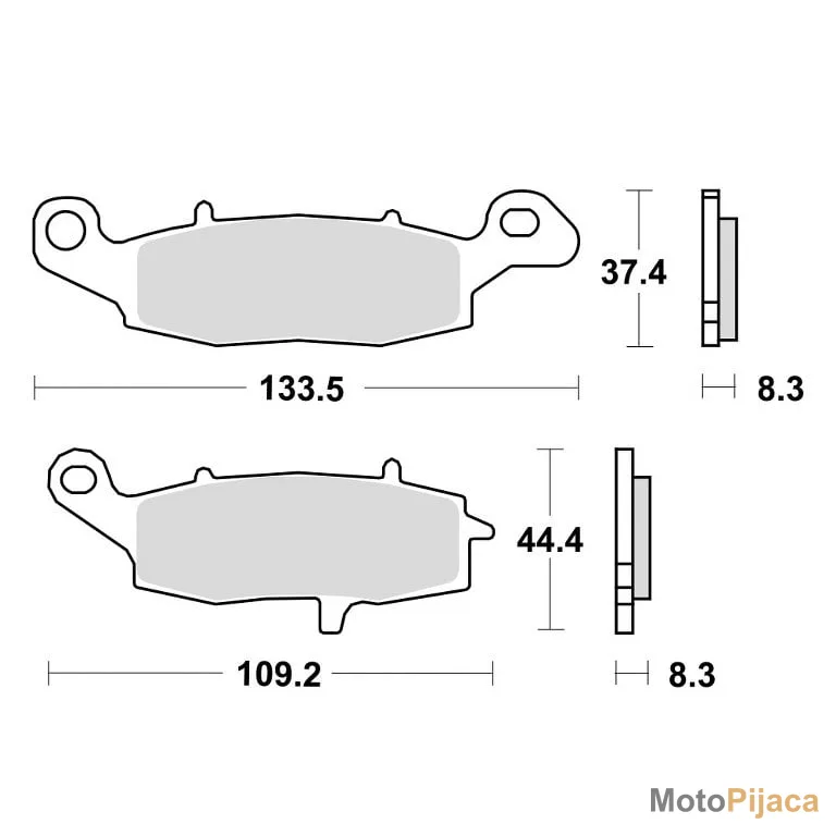 TRW MCB682 ORGANIC - DD MOTO